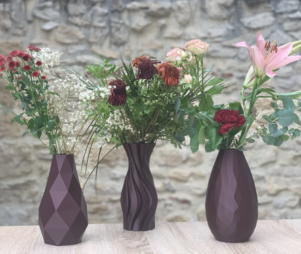 Trio de vases écologiques et fabriqués en France